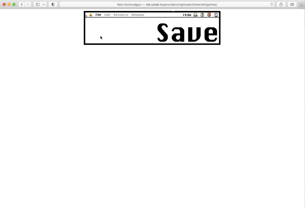 Gábor Gerhes: Save,&nbsp;1997