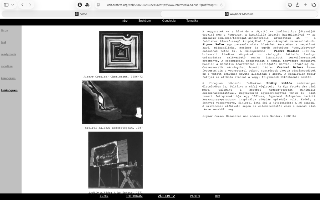 Ferenc Gróf: Portfolio,&nbsp;1997