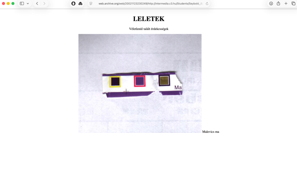 Balázs Seybold: Portfolio,&nbsp;1997
